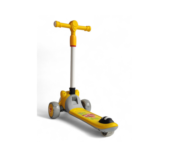 Детский складной самокат от 1,5 лет с мордочкой животного Scooter
