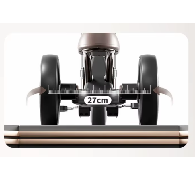 Велосипед трехколесный трансформер Kidy Go HQ66-2 Carbon Steel с педалями, регулируемым сиденьем, фонариком, металлической рамой, детский трицикл до 100 кг (черный, розовый)
