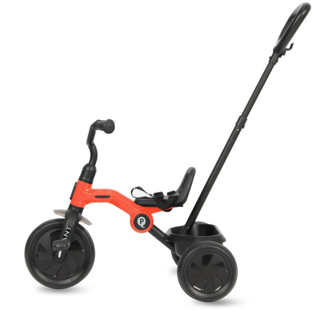 Велосипед трехколесный детский Tri-cycle Ant Plus Red прогулочный с регулируемой родительской ручкой, стальная конструкция, для мальчиков и девочек 2–6 лет, максимальная нагрузка 25 кг