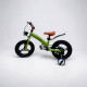 Детский двухколесный велосипед SWITCH BIKE 14" для детей 3–5 лет с дополнительными съемными колесами, фонарем, стальной рамой, подножкой и комфортным сиденьем, велосипед для мальчиков и девочек (черный, зеленый)