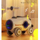 Детский биговел-толокарь Space 619 для детей 1–3 лет с нескользящей платформой, защитными углами, устойчивой конструкцией, легкий биговел-каталка для дома и улицы, подводный дизайн (синий, розовый, серый, коричневый)