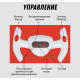 Детский электромобиль GO KART F1 на 4 колесах, электрокарт для детей с пультом ДК, аккумулятором 2х6V 4Ah, двигателем 390 Вт, EVA колесами, музыкой и Bluetooth (белый, желтый, красный)