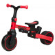 Детский биговел-трансформер Tri-cycle Milano 002 6in1, многофункциональный велосипед для малышей от 1,5 лет, резиновые колеса, регулируемая родительская ручка, съемные педали, спинка и козырек (красный, желтый, серый)