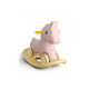 Детская игрушка каталка-качалка Happy Pony 2в1, крепкий пластик, стойкая конструкция, от 1 года, до 20 кг, игрушка для катания и качания ( белый, бежевый, розовый, мятный)