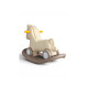 Детская игрушка каталка-качалка Happy Pony 2в1, крепкий пластик, стойкая конструкция, от 1 года, до 20 кг, игрушка для катания и качания ( белый, бежевый, розовый, мятный)