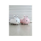 Детская каталка Rabbit 333, для детей от 1 года, музыка и световые эффекты, крепкий пластиковый корпус, резиновые колеса, нагрузка до 30 кг (белый, розовый)