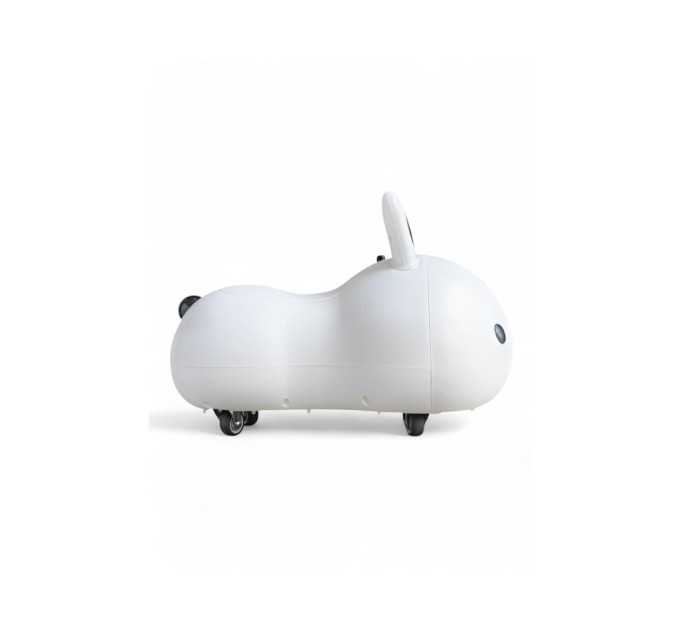 Детская каталка Rabbit 333, для детей от 1 года, музыка и световые эффекты, крепкий пластиковый корпус, резиновые колеса, нагрузка до 30 кг (белый, розовый)