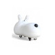 Детская каталка Rabbit 333, для детей от 1 года, музыка и световые эффекты, крепкий пластиковый корпус, резиновые колеса, нагрузка до 30 кг (белый, розовый)