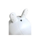 Детская каталка Rabbit 333, для детей от 1 года, музыка и световые эффекты, крепкий пластиковый корпус, резиновые колеса, нагрузка до 30 кг (белый, розовый)