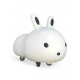 Детская каталка Rabbit 333, для детей от 1 года, музыка и световые эффекты, крепкий пластиковый корпус, резиновые колеса, нагрузка до 30 кг (белый, розовый)