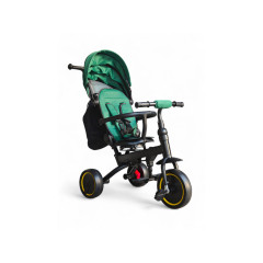 Детский трехколесный велосипед-коляска Tricycle 2 в 1 от 1 года, с родительской ручкой, козырьком, регулируемой спинкой, пятиточечными ремнями безопасности (зеленый, красный, черный) Детский трехколесный велосипед-коляска Tricycle 2 в 1 от 1 года, с родительской ручкой, козырьком, регулируемой спинкой, пятиточечными ремнями безопасности (зеленый, красный, черный)