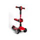 Детский самокат 2 в 1 с сиденьем Scooter Highend 828A, от 1,5 года, самокат-трансформер, музыкальная платформа с подсветкой, фары, погрузка до 90 кг (красный, серый, желтый)