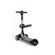 Детский самокат 2 в 1 с сиденьем Scooter Highend 828A, от 1,5 года, самокат-трансформер, музыкальная платформа с подсветкой, фары, погрузка до 90 кг (красный, серый, желтый)