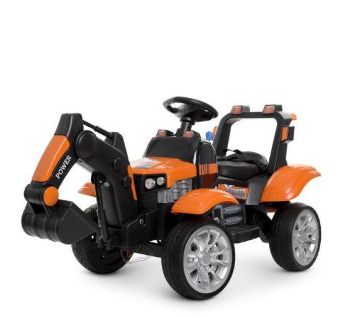 Детский электромобиль трактор Bambi M 4263EBLR-7 подвижной ковш