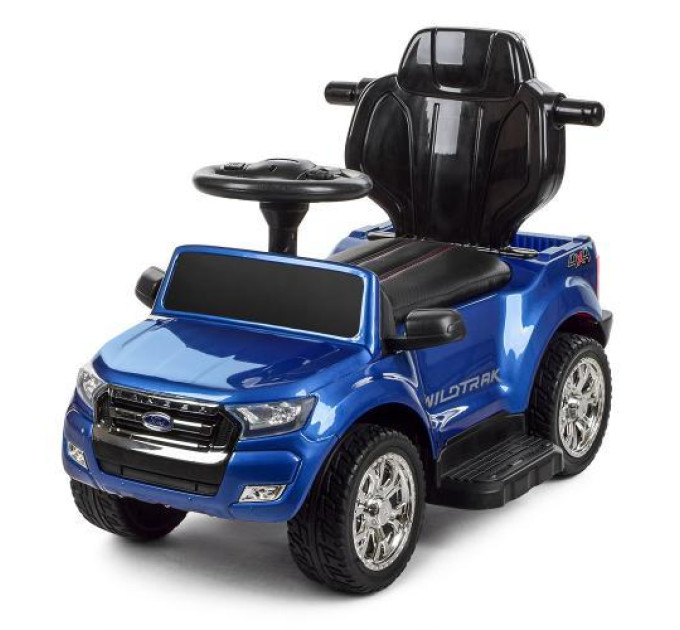 Толокар-електромобіль Bambi M 3575ELS-4 каталка-толокар 2в1 синій