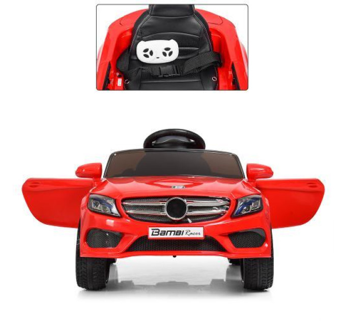 Дитячий електромобіль червоний Mercedes Bambi M 3981EBLR-3