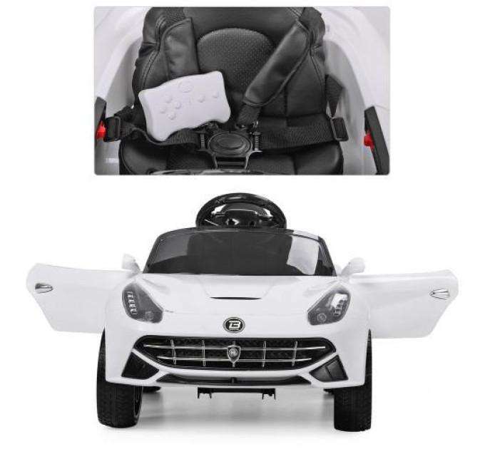 Дитяча машина Bambi M 3176EBLR-1 Ferrari білий