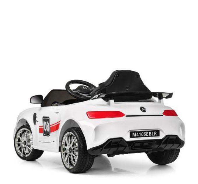 Електромобіль Bambi Mercedes M 4105EBLR-1 біла машинка звукові та світлові ефекти