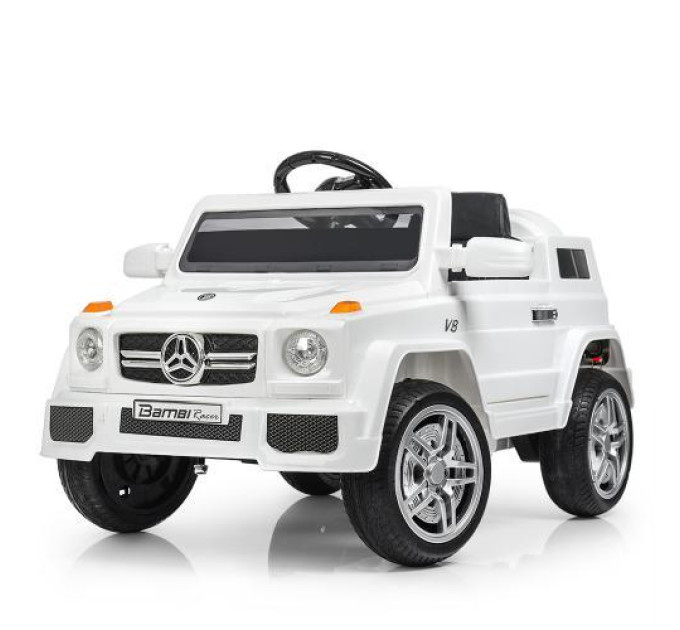 Машинка Bambi Mercedes M 2788EBLR-1 белый электромобиль для детей