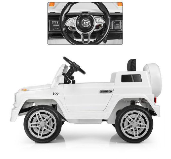 Машинка Bambi Mercedes M 2788EBLR-1 белый электромобиль для детей