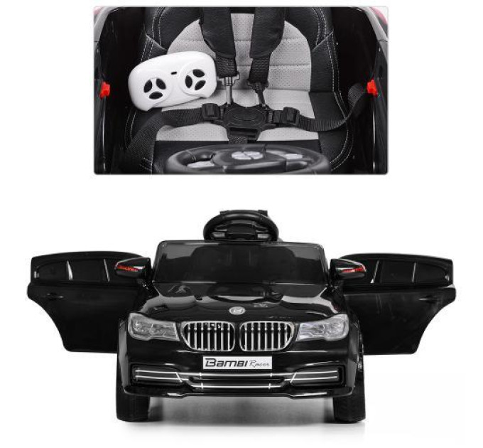 Электромобиль черный Bambi BMW M 3271EBLR-2 открываются двери