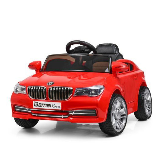 Червоний дитячий електромобіль Bambi BMW M 3271EBLR-3 з музикою та світлом