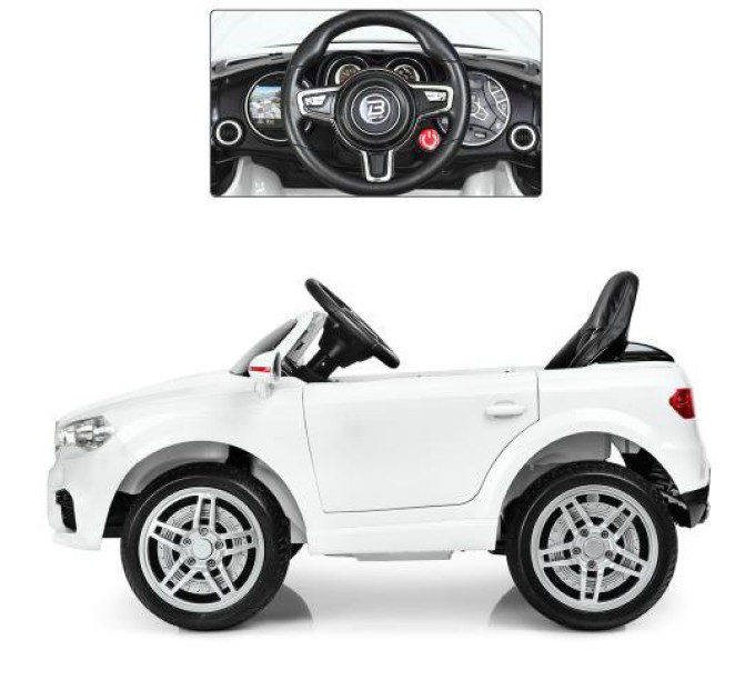 Электромобиль для ребенка на радиоуправлении Bambi BMW M 3180EBLR-1 белый