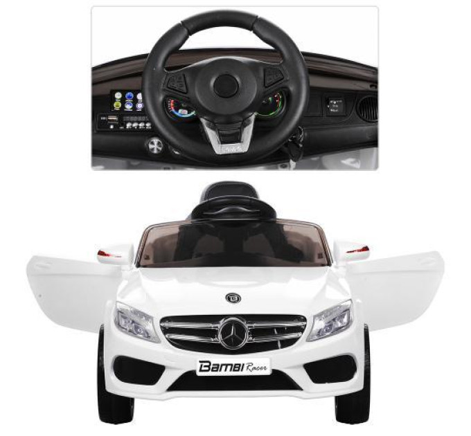 Автомобиль детский Bambi Mercedes-Benz M 2772EBLR-1 электромобиль белый