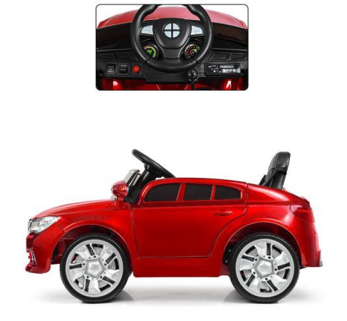 Електромобіль дитячий Bambi Червоний M 3271EBLRS-3 BMW світлові та звукові ефекти