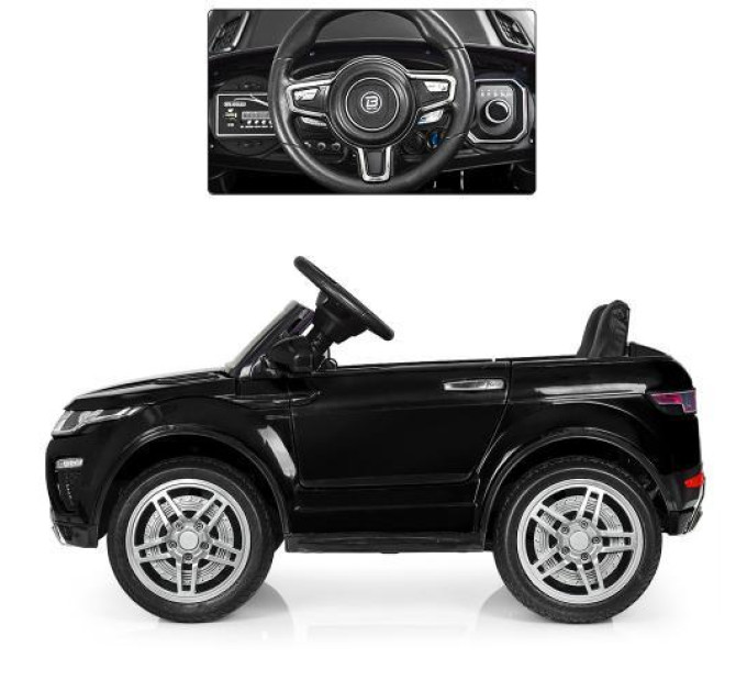 Дитячий електромобіль Range Rover Bambi M 3213EBLR-2 чорна дитяча машина
