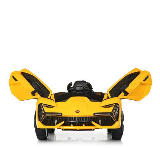 Электромобиль желтый Bambi Ferrari M 4115EBLR-6 MP3 USB TF кожа EVA