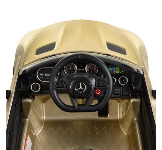 Функциональная детская машина электромобиль Bambi M 4062EBLRS-13 бежевая