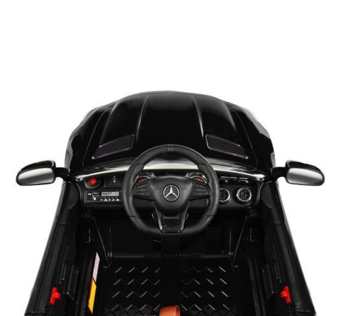 Электромобиль Bambi Mercedes M 4181EBLRS-2 черная машина MP3 TF USB колеса EVA кожаное сиденье