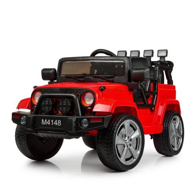 Электромобиль на радиоуправлении Bambi M 4148EBLR-3 красная машина детская