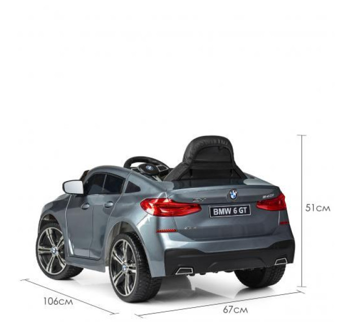 Дитячий електромобіль Bambi BMW 6 GT JJ2164EBLRS-11 колеса EVA USB MP3