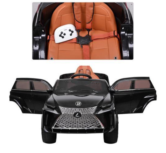 Стильная детская машина Lexus Bambi M 3584EBLR-2 черная открываются двери