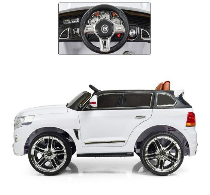 Дитячий електромобіль Bambi M 3984EBLR-1 Білий на акумуляторі