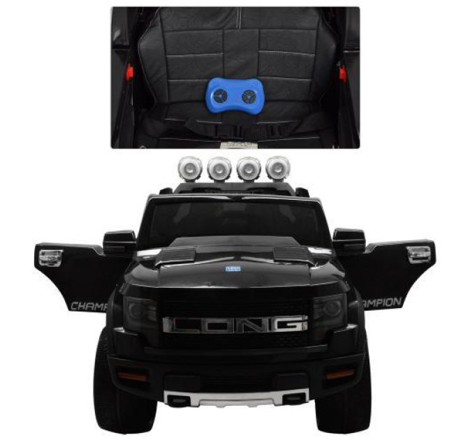 Дитячий електромобіль Bambi Ford Long M 3579EBLR-2 чорний на акумуляторі