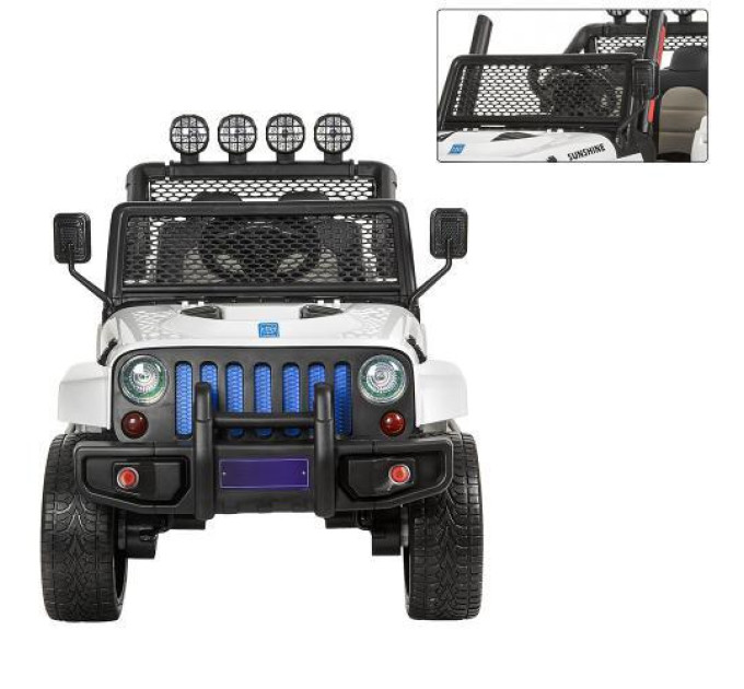 Дитячий електромобіль Bambi M 3237EBLR-1 2 акумулятори звук світло білий