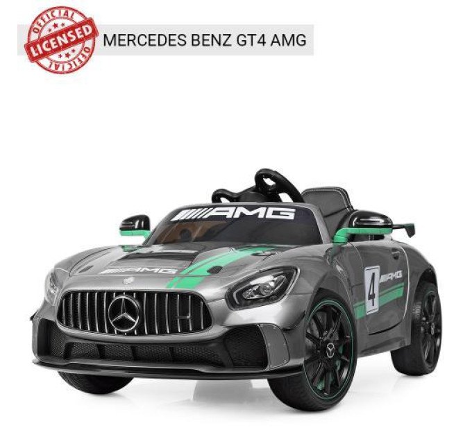 Дитячий електромобіль Bambi Сірий M 4050EBLRS-11 звук при старті 3 швидкості