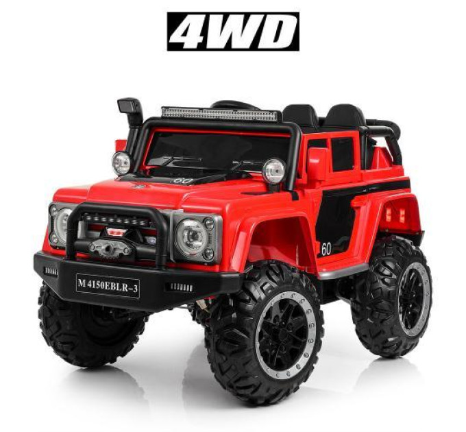 Машина на акумуляторі дитяча Bambi M 4150EBLR-3 електромобіль червоний