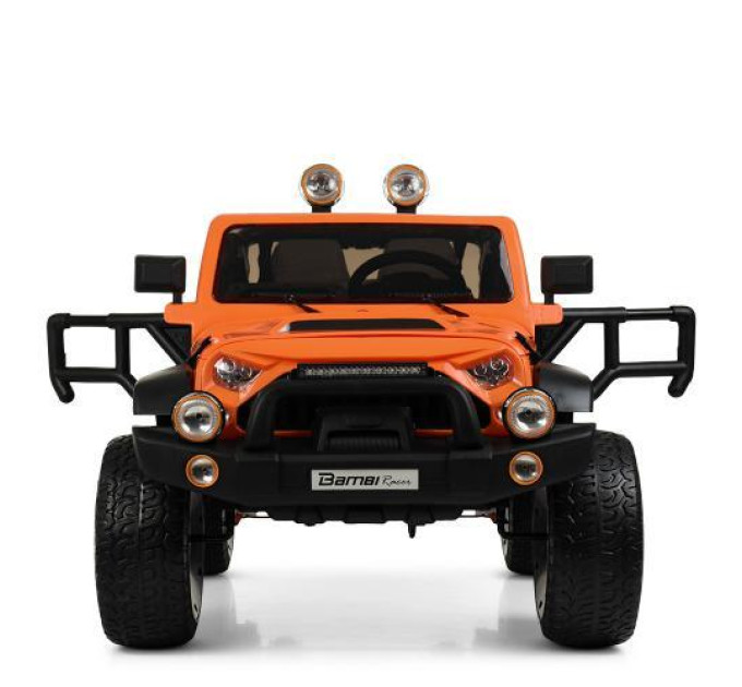 Оранжевая детская машина Джип Bambi M 4111EBLR-7 электромобиль