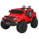 Дитячий електромобіль Джип Jeep M 3445EBLR-3 червоний м'які колеса та шкіряне сидіння