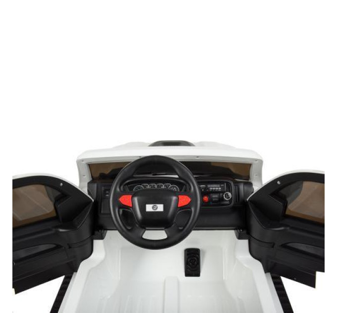 Дитячий електромобіль Джип Bambi M 4112EBLR-1 білий зі світловими та звуковими ефектами