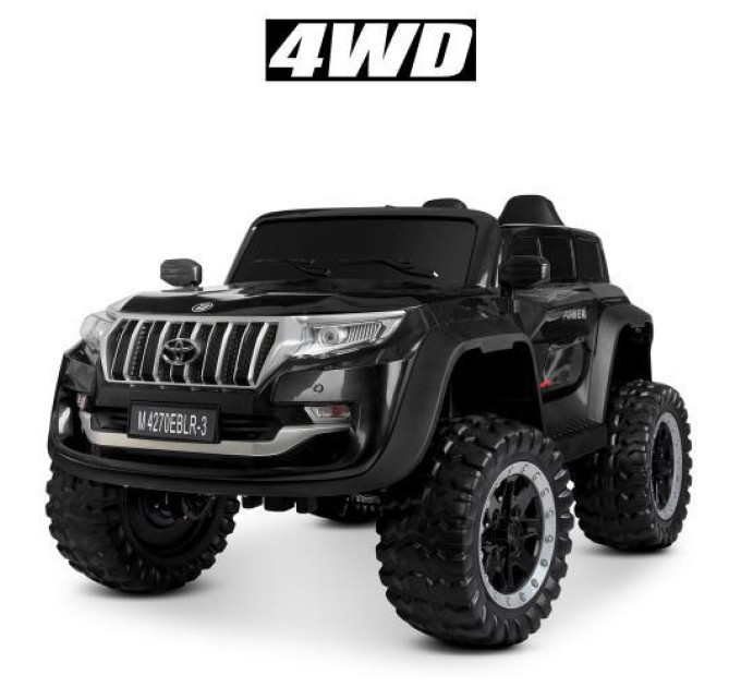 Дитячий електромобіль Bambi M 4270EBLR-2 чорний 4 мотори 35W 1 акумулятор 12V10AH