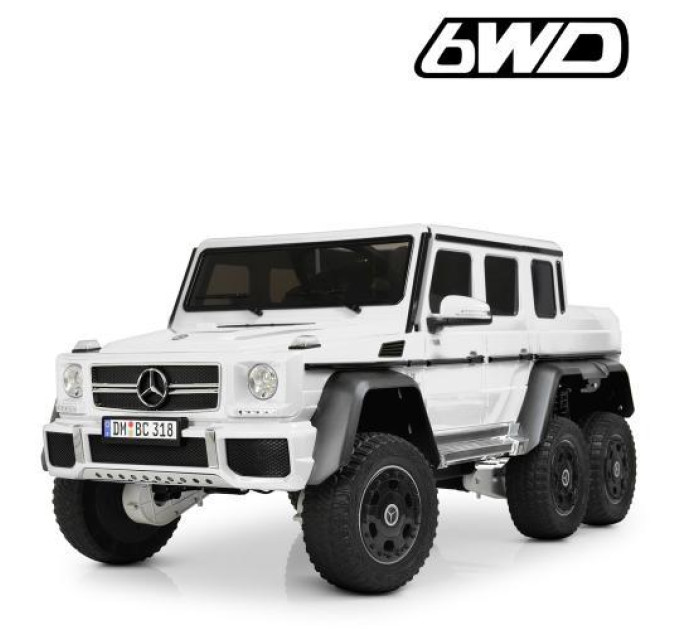 Дитячий електромобіль білий Bambi Mercedes M 4211EBLR-1 6 моторів 35W