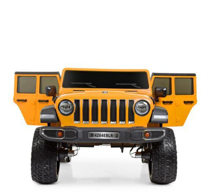 Джип електромобіль дитячий жовтий Bambi M 4264EBLR-7 з музикою та світлом.