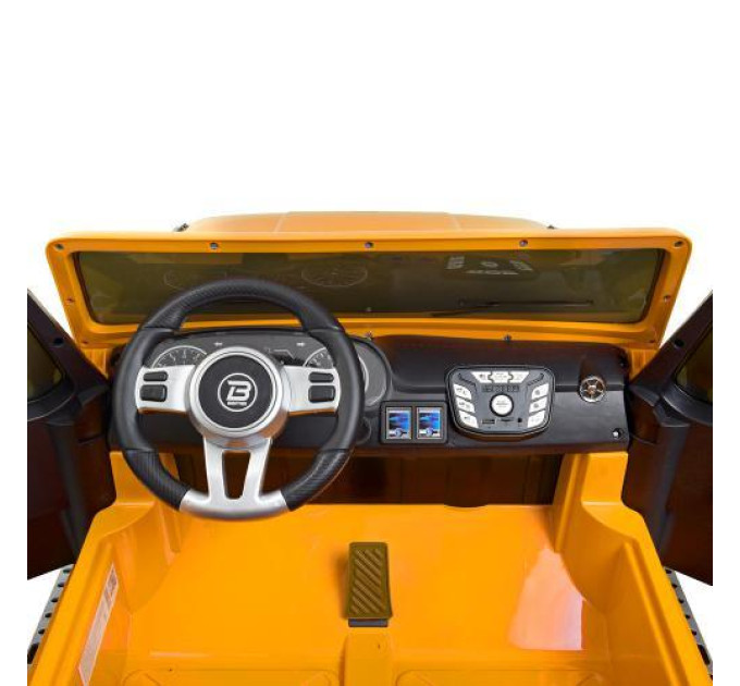 Джип електромобіль дитячий жовтий Bambi M 4264EBLR-7 з музикою та світлом.