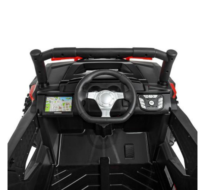 Джип дитячий Buggy М 4248EBLR-2-3 чорно-червоний MP3 TF USB музика світло