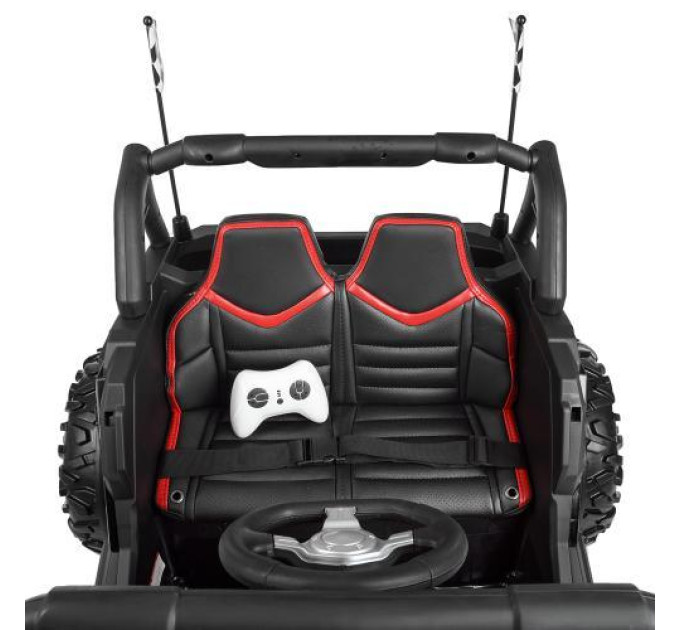 Джип дитячий Buggy М 4248EBLR-2-3 чорно-червоний MP3 TF USB музика світло